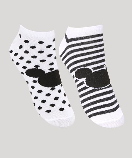 Kit-de-2-Meias-Cano-Baixo-Mickey-Multicor-9985035-Multicor_1 Kit-de-2-Meias-Cano-Baixo-Mickey-Multicor-9985035-Multicor_1