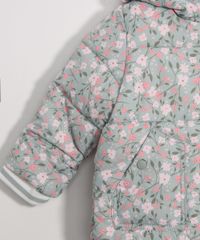 Jaqueta-Infantil-Puffer-de-Nylon-Estampada-Floral-com-Bolsos-e-Capuz-Verde-Claro-9971394-Verde_Claro_4