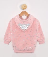 Blusao-Infantil-de-Fleece-Estampado-de-Coracoes-com-Capuz-Rosa-Claro-9972434-Rosa_Claro_2