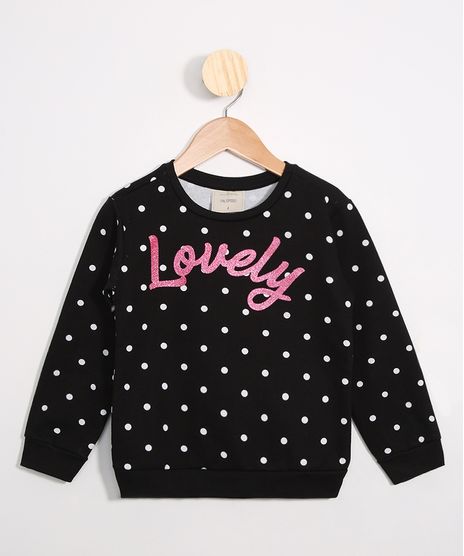Blusao-Infantil-de-Moletom-Estampado-de-Poa--Lovery--Preto-9979145-Preto_1