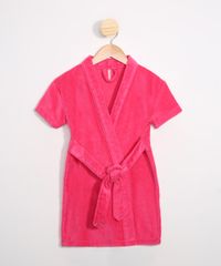 Roupao-Infantil-de-Fleece-Manga-Curta-Rosa-9980458-Rosa_1