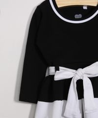 Vestido-Infantil-com-Recortes-e-Cinto-Manga-Longa-Preto-9988824-Preto_3