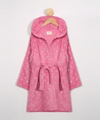 Roupao-Infantil-de-Fleece-Estampado-de-Poa-com-Foil-Manga-Longa-Rosa-9984714-Rosa_1