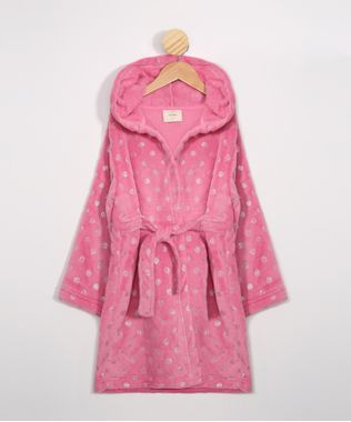 Roupao-Infantil-de-Fleece-Estampado-de-Poa-com-Foil-Manga-Longa-Rosa-9984714-Rosa_1