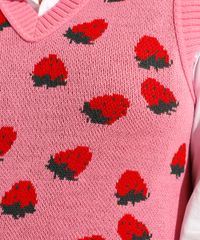 Colete-de-Trico-Estampado-de-Morangos-Plus-Size-Decote-V-Mindset-Rosa-9994323-Rosa_5