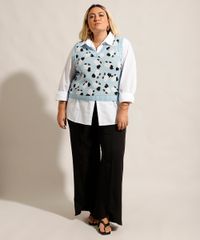 Colete-de-Trico-Estampado-de-Ovelhas-Plus-Size-Decote-V-Mindset-Azul-Claro-9994322-Azul_Claro_3