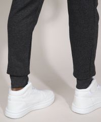 Calca-Relaxed-de-Moletom-com-Ziper-no-Bolso-Cinza-Mescla-Escuro-9986216-Cinza_Mescla_Escuro_5