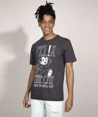 Camiseta-Gato-Felix-Manga-Curta-Gola-Careca-Chumbo-9985593-Chumbo_1