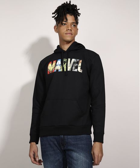 Blusao-de-Moletom-Marvel-com-Bolso-Canguru-e-Capuz-Preto-9985852-Preto_1