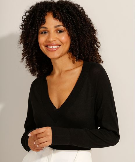 Sueter-de-Trico-Basico-Decote-V-Preta-9818326-Preto_1