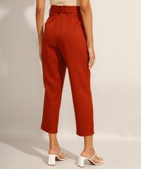 Calca-Feminina-Carrot-Cintura-Alta-Alfaiataria-com-Cinto-Cobre-9975121-Cobre_2