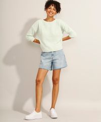 Sueter-de-Trico-Chenille-Decote-Redondo-Verde-Claro-9971092-Verde_Claro_3