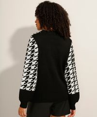 Sueter-de-Trico-Estampado-Pied-De-Poule-Preto-9823178-Preto_2