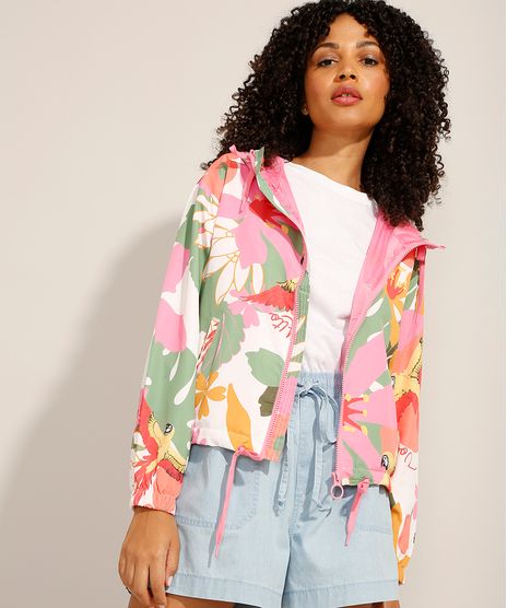 Jaqueta-Corta-Vento-Estampada-Floral-e-Araras-com-Capuz-Multicor-9982089-Multicor_1