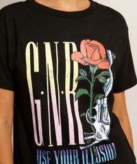 Camiseta-de-Algodao-da-Banda-Guns-N--Roses-Manga-Curta-Decote-Redondo-Preta-9992685-Preto_5