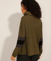 Sueter-de-Trico-com-Gola-Boba-Verde-Militar-9811703-Verde_Militar_2