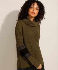 Sueter-de-Trico-com-Gola-Boba-Verde-Militar-9811703-Verde_Militar_5