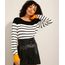 Sueter-de-Trico-Listrado-com-Punho-Contrastante-Preto-9971565-Preto_1