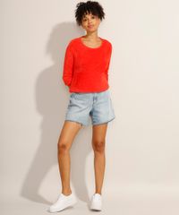 Sueter-de-Trico-Felpudo-Decote-Redondo-Laranja-9915339-Laranja_3