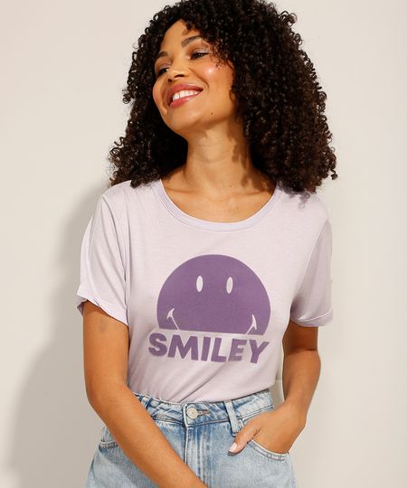 Camiseta-Smiley-com-Fenda-Manga-Curta-Decote-Redondo-Lilas-9983751-Lilas_1 Camiseta-Smiley-com-Fenda-Manga-Curta-Decote-Redondo-Lilas-9983751-Lilas_1