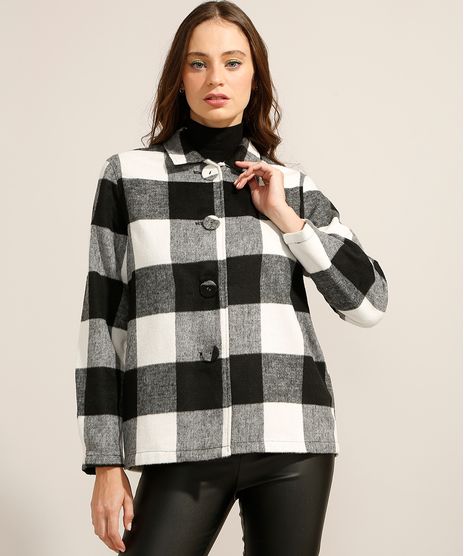 Casaco-de-La-Estampado-Xadrez-com-Botoes-Off-White-9971023-Off_White_1