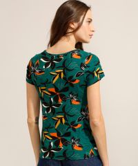 Camiseta-Estampada-de-Folhagem-Manga-Curta-Decote-Redondo-Verde-9989517-Verde_2