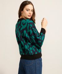 Sueter-Amplo-de-Trico-Estampado-Animal-Print-Onca-Gola-Alta-Azul-Escuro-9811710-Azul_Escuro_2