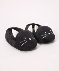 Pantufa-Feminina-Gatinho-com-Bordado-Antiderrapante-Preta-9984448-Preto_5