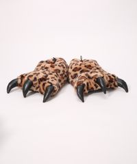 Pantufa-Feminina-Pata-de-Onca-Animal-Print-Antiderrapante-Bege-9984446-Bege_1