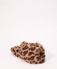 Pantufa-Feminina-Pata-de-Onca-Animal-Print-Antiderrapante-Bege-9984446-Bege_4