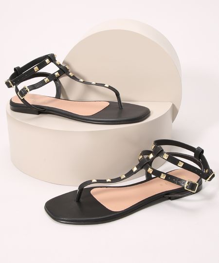 Rasteirinha-Feminina-com-Tachas-Bico-Quadrado-Oneself-Preta-9992851-Preto_1 Rasteirinha-Feminina-com-Tachas-Bico-Quadrado-Oneself-Preta-9992851-Preto_1