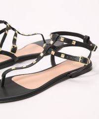 Rasteirinha-Feminina-com-Tachas-Bico-Quadrado-Oneself-Preta-9992851-Preto_3
