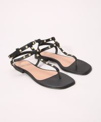 Rasteirinha-Feminina-com-Tachas-Bico-Quadrado-Oneself-Preta-9992851-Preto_5
