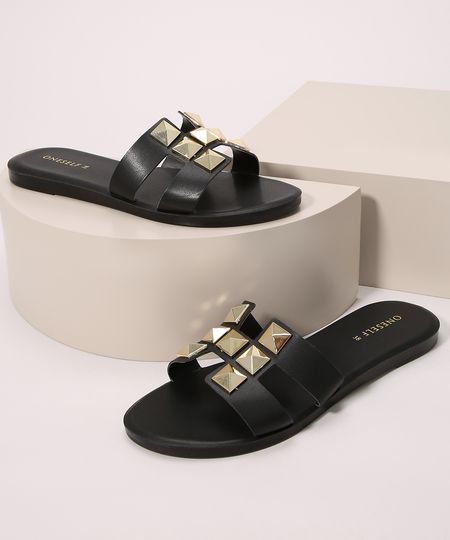 Rasteirinha-Feminina-com-Tachas-Bico-Redondo-Oneself-Preta-9992858-Preto_1 Rasteirinha-Feminina-com-Tachas-Bico-Redondo-Oneself-Preta-9992858-Preto_1