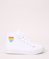 Tenis-Feminino-de-Lona-Cano-Alto-Ace-com-Arco-Iris-Branco-9992835-Branco_2 Tenis-Feminino-de-Lona-Cano-Alto-Ace-com-Arco-Iris-Branco-9992835-Branco_2