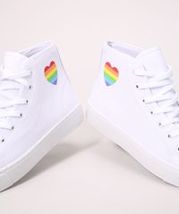 Tenis-Feminino-de-Lona-Cano-Alto-Ace-com-Arco-Iris-Branco-9992835-Branco_3 Tenis-Feminino-de-Lona-Cano-Alto-Ace-com-Arco-Iris-Branco-9992835-Branco_3