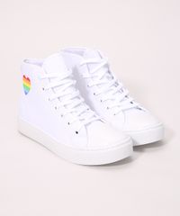 Tenis-Feminino-de-Lona-Cano-Alto-Ace-com-Arco-Iris-Branco-9992835-Branco_5 Tenis-Feminino-de-Lona-Cano-Alto-Ace-com-Arco-Iris-Branco-9992835-Branco_5