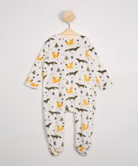 Macacao-Infantil-de-Plush-Estampada-de-Bichos-Manga-Longa-Gola-Careca-Off-White-9972029-Off_White_2