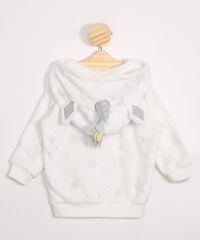 Jaqueta-Infantil-de-Fleece-Unicornios-Estampado-de-Estrelas-com-Capuz-Off-White-9972428-Off_White_2