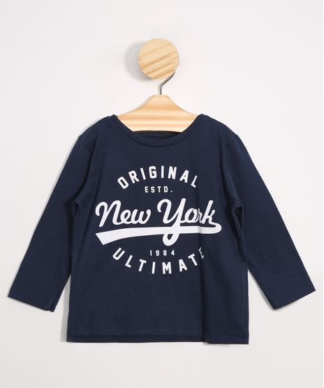 Camiseta-infantil--New-York--Manga-Longa-Gola-Careca-Azul-Marinho-9986974-Azul_Marinho_1