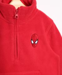 Blusao-Infantil-de-Fleece-Homem-Aranha-Gola-Alta-Vermelho-9789003-Vermelho_3