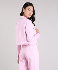 Jaqueta-Jeans-Feminina-Cropped-com-Bolsos-Rosa-9264228-Rosa_4