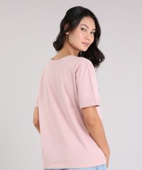T-shirt-Feminina-Manga-Curta-com-Estampa--Take-Me-To-La-Playa-Please-----Rose-9264235-Rose_4