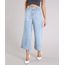 Calca-Jeans-Feminina-Pantacourt-Cintura-Alta-Azul-Claro-9264227-Azul_Claro_1