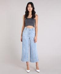 Calca-Jeans-Feminina-Pantacourt-Cintura-Alta-Azul-Claro-9264227-Azul_Claro_6