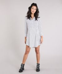 Vestido-Manga-Longa-de-Poa-em-Crepe-com-Pregas-Decote-V-Off-White-9253250-Off_White_6