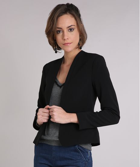 Blazer-Feminino-Acinturado-com-Recortes-Preto-8889602-Preto_1
