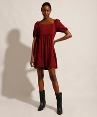 Vestido-de-Viscose-Curto-Manga-Bufante-Mindset-Vinho-9994586-Vinho_3