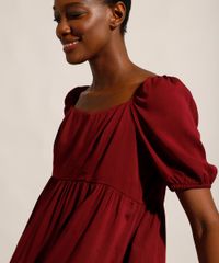 Vestido-de-Viscose-Curto-Manga-Bufante-Mindset-Vinho-9994586-Vinho_4