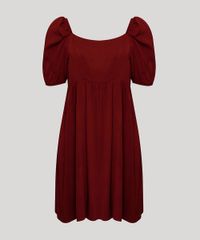 Vestido-de-Viscose-Curto-Manga-Bufante-Mindset-Vinho-9994586-Vinho_6